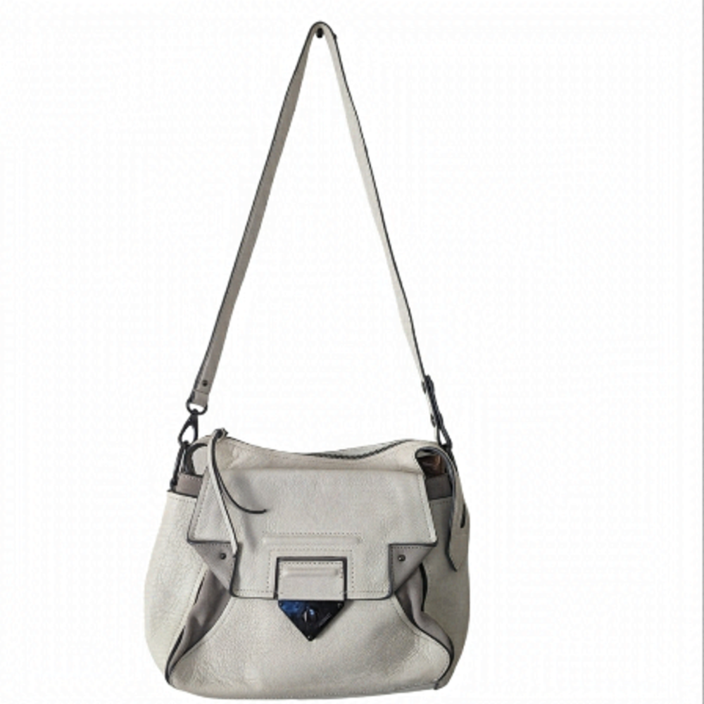 Mimco Cream Leather Shoulder Bag